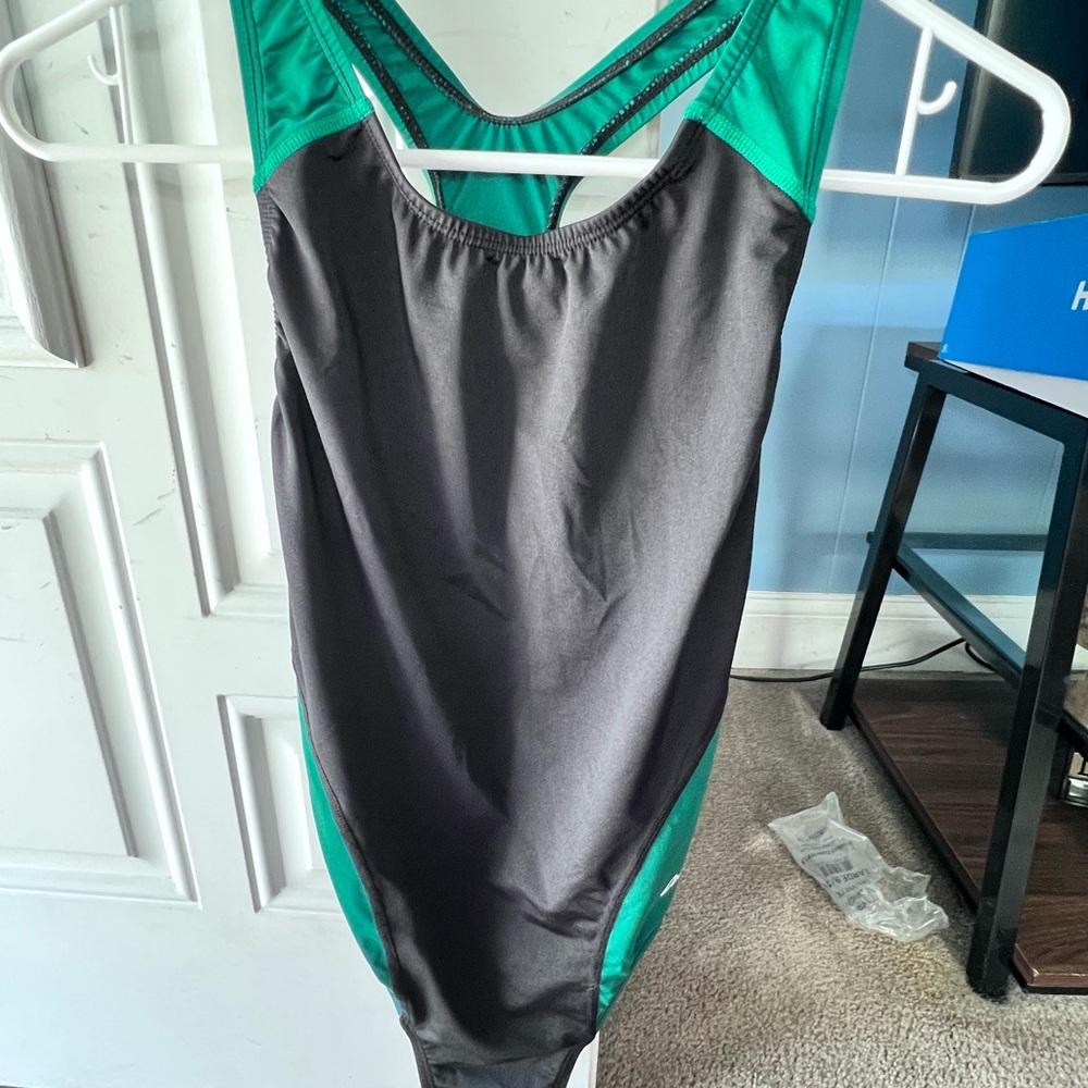 Ocean Racing by Color Block Performance Back One Piece Swimsuit